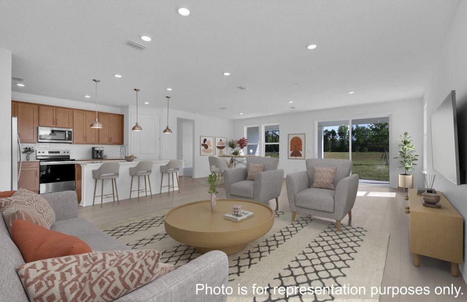 Furnished interior view inside a new home in Fiddler's Cove, Kingsland (Image 7).