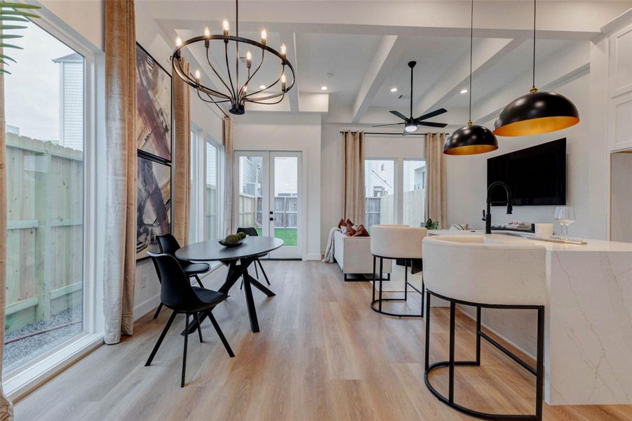 Furnished interior view inside a new home in , Houston (Image 9). Furnished interior view inside a new home in , Houston (Image 9).