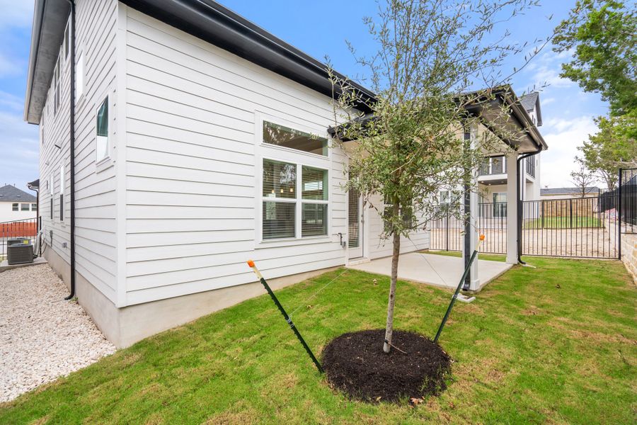 Exterior details and patio area of a home in Foxfield, Austin (Image 23). Exterior details and patio area of a home in Foxfield, Austin (Image 23).