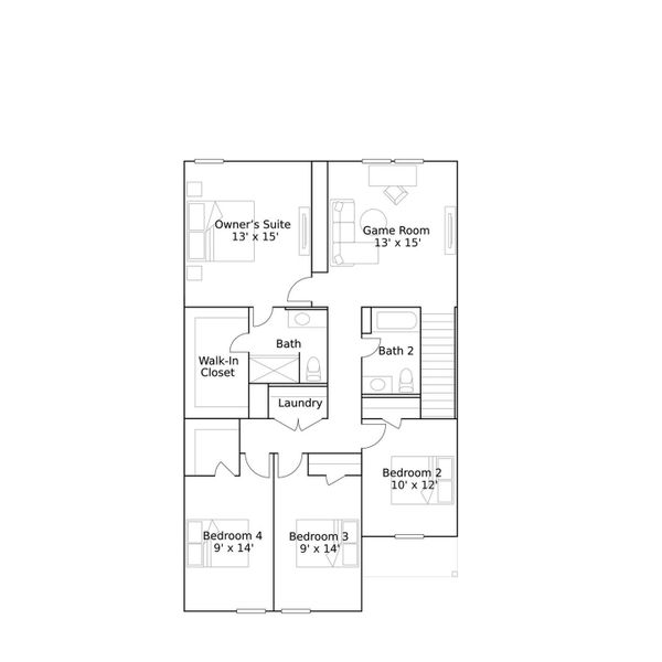 2D floor plan layout of this home in Sunterra, Katy, TX (Image 3). 2D floor plan layout of this home in Sunterra, Katy, TX (Image 3).