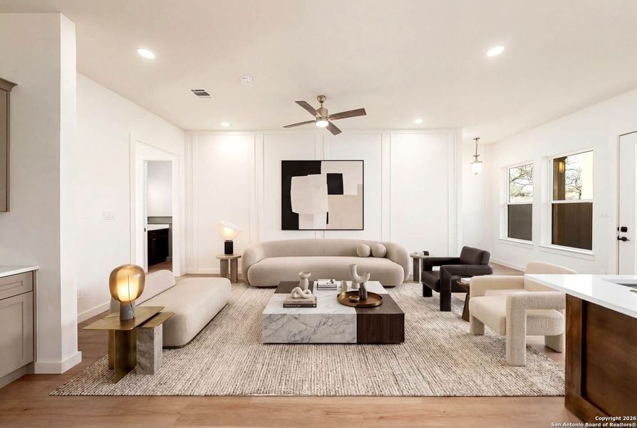 Furnished interior view inside a new home in , San Antonio (Image 10).