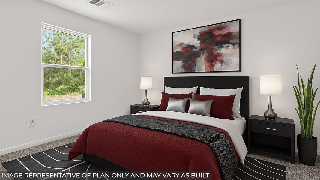 Furnished interior view inside a new home in Castles Edge, Willis (Image 5).