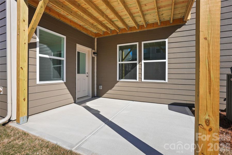 Exterior details and patio area of a home in Cannon Run, Concord (Image 25).