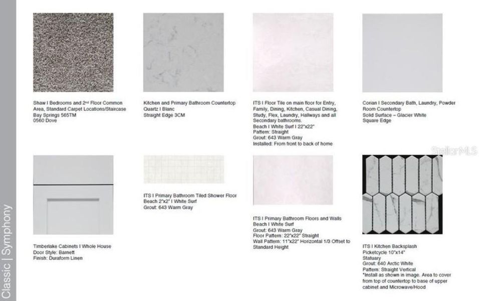 Sample of building materials used in homes in Esplanade at Skye Ranch, Sarasota (Image 14).