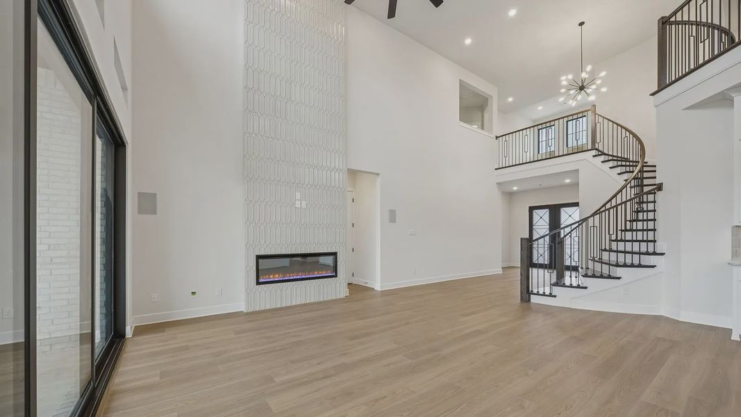 Representative unfurnished interior of a home built from the Lakewood by Chesmar Homes in Attwater 65's, Waller (Image 19).