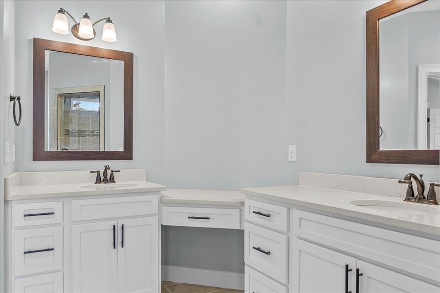 Representative furnished interior of a home built from the Converse Elite by Enchanted Homes in Pointe Summit, Slater-Marietta (Image 45).