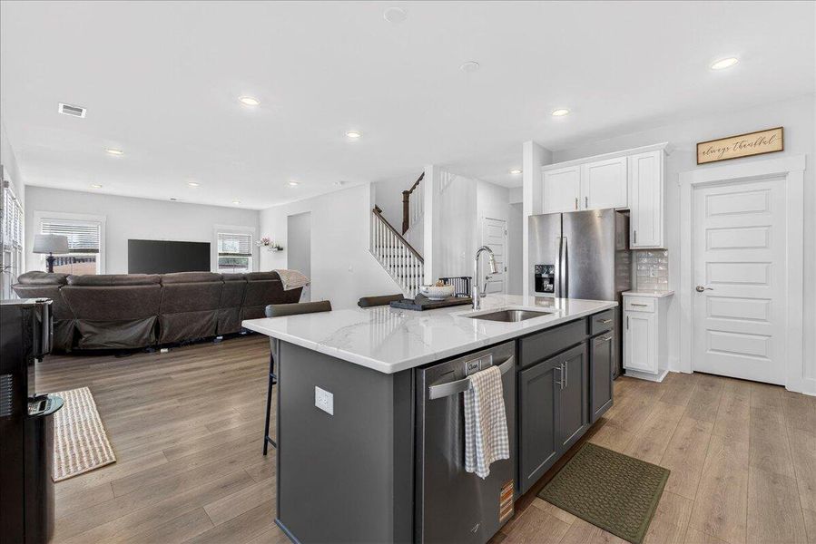 Furnished interior view inside a new home in The Coves at Lakes of Cane Bay, Summerville (Image 24). Furnished interior view inside a new home in The Coves at Lakes of Cane Bay, Summerville (Image 24).