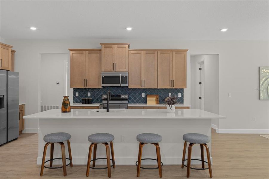 Furnished interior view inside a new home in , Dunnellon (Image 32).