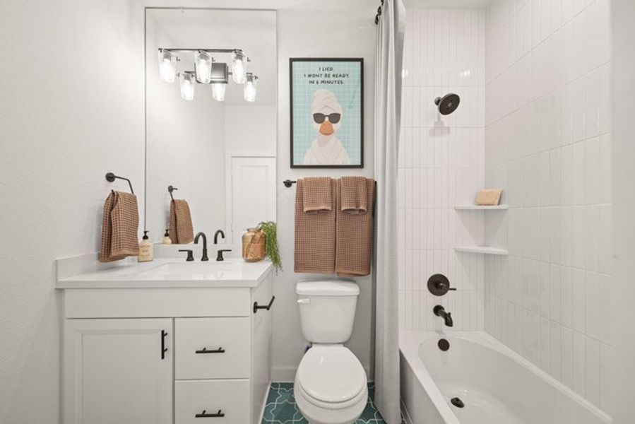 Furnished interior view inside a new home in Meridiana 40', 65', Manvel (Image 28). Furnished interior view inside a new home in Meridiana 40', 65', Manvel (Image 28).