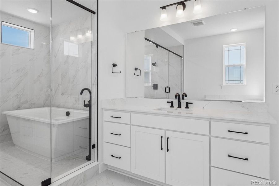 Furnished interior view inside a new home in Peakview at Ascent Village, Littleton (Image 11).