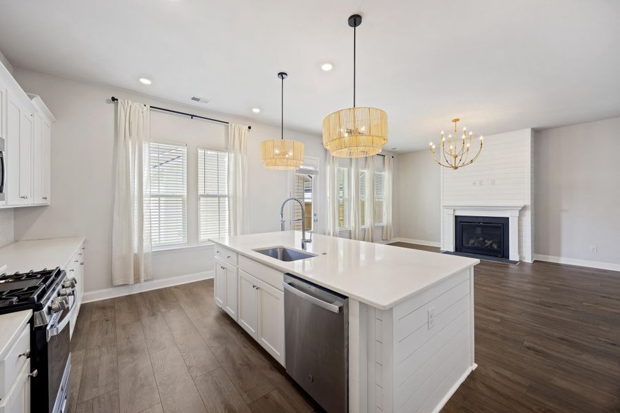 Furnished interior view inside a new home in Sweetgrass at Summers Corner, Summerville (Image 7). Furnished interior view inside a new home in Sweetgrass at Summers Corner, Summerville (Image 7).