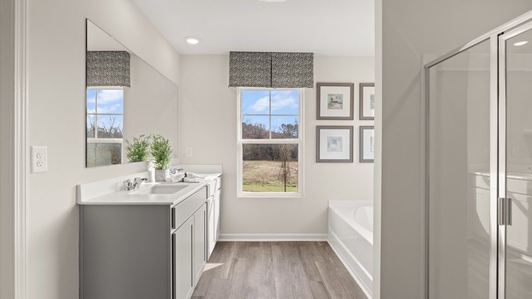 Representative furnished interior of a home built from the Hayden by D.R. Horton in Jackson Landing, Jefferson (Image 14).