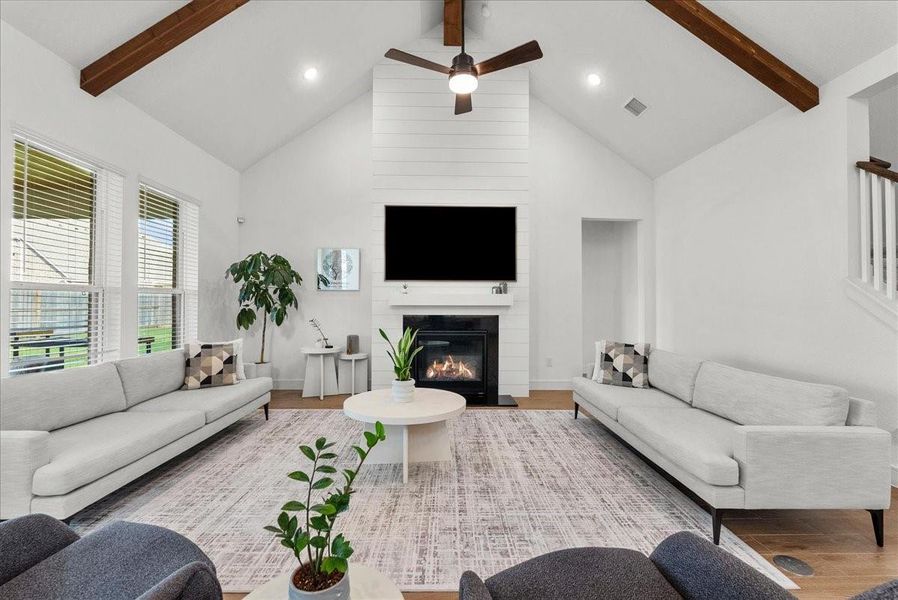 Furnished interior view inside a new home in Westland Ranch - 70' Homesites, League City (Image 14).