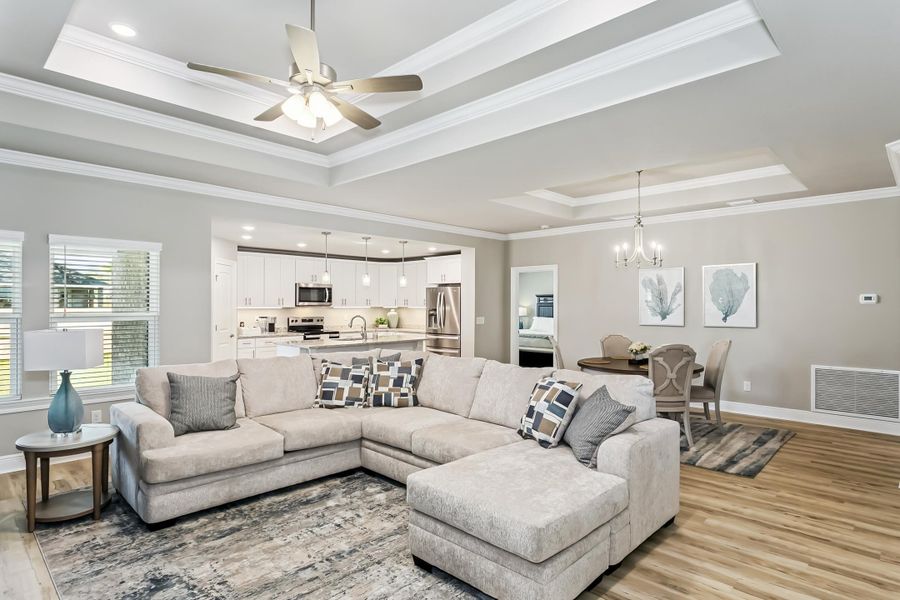 Furnished interior view inside a new home in Buckeyes Landing, Navarre (Image 6).