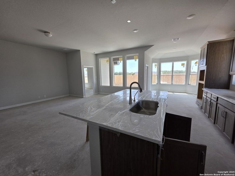 Furnished interior view inside a new home in The Heights at Saddlebrook Ranch 60's, Schertz (Image 5).