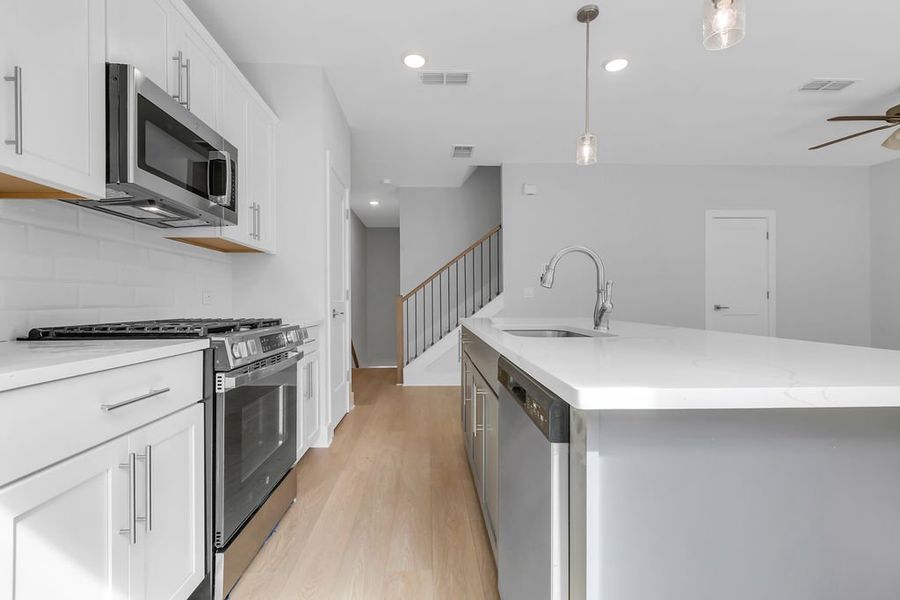 Furnished interior view inside a new home in Echo Park, Suwanee (Image 12).
