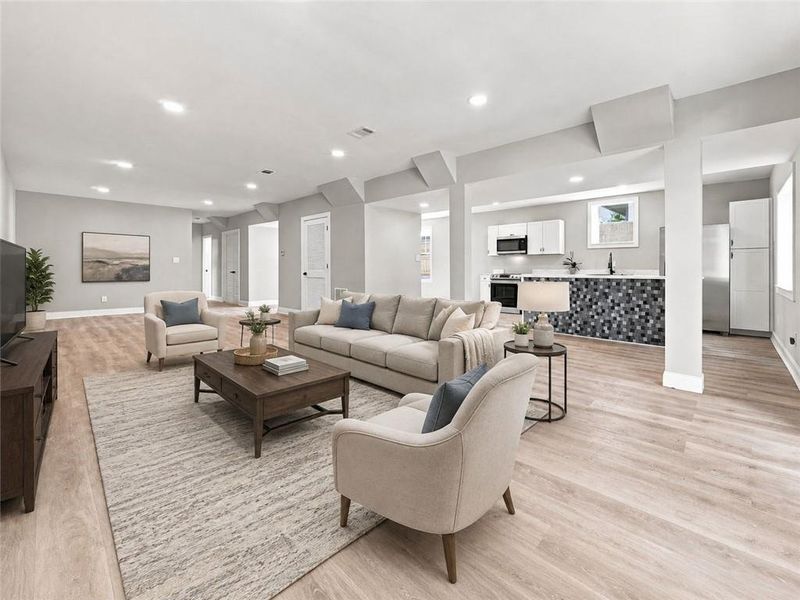 Furnished interior view inside a new home in , Acworth (Image 11).