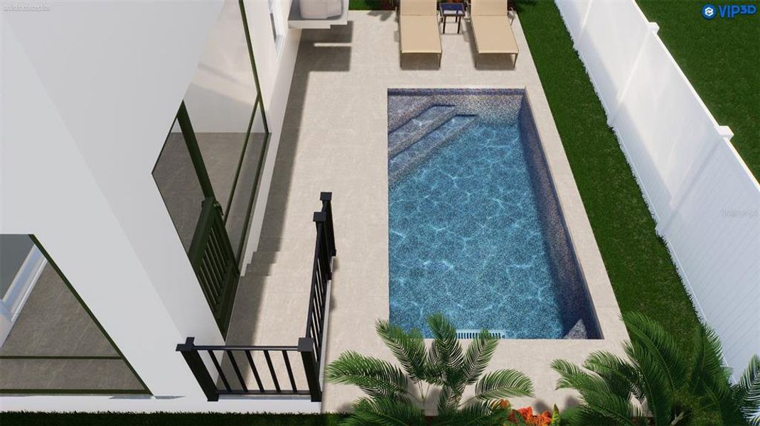 Exterior details and patio area of a home in , Tampa (Image 26).