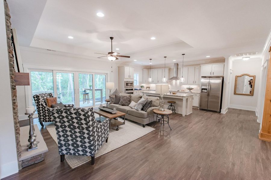 Representative furnished interior of a home built from the McKinley by Bill Clark Homes in The Sanctuary at Sunset Beach, Sunset Beach (Image 62). Representative furnished interior of a home built from the McKinley by Bill Clark Homes in The Sanctuary at Sunset Beach, Sunset Beach (Image 62).