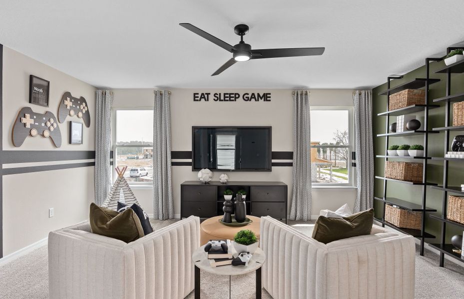 Furnished interior view inside a new home in EverBe, Orlando (Image 3).
