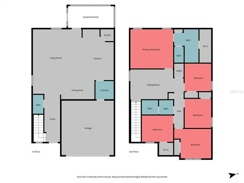 2D floor plan layout of this home in Two Rivers, Zephyrhills, FL (Image 5).