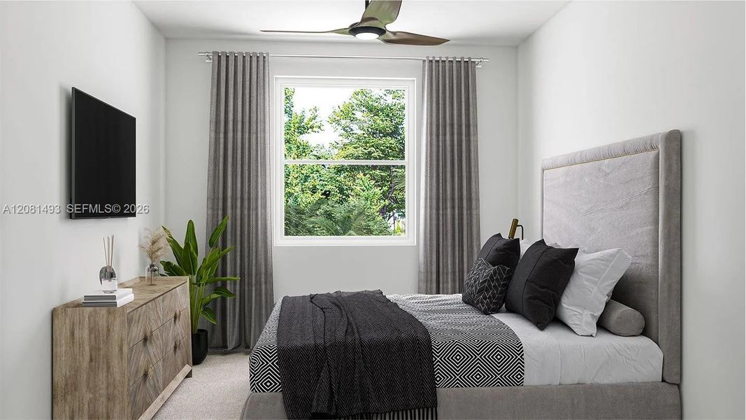 Furnished interior view inside a new home in Solstice, Miami (Image 8).