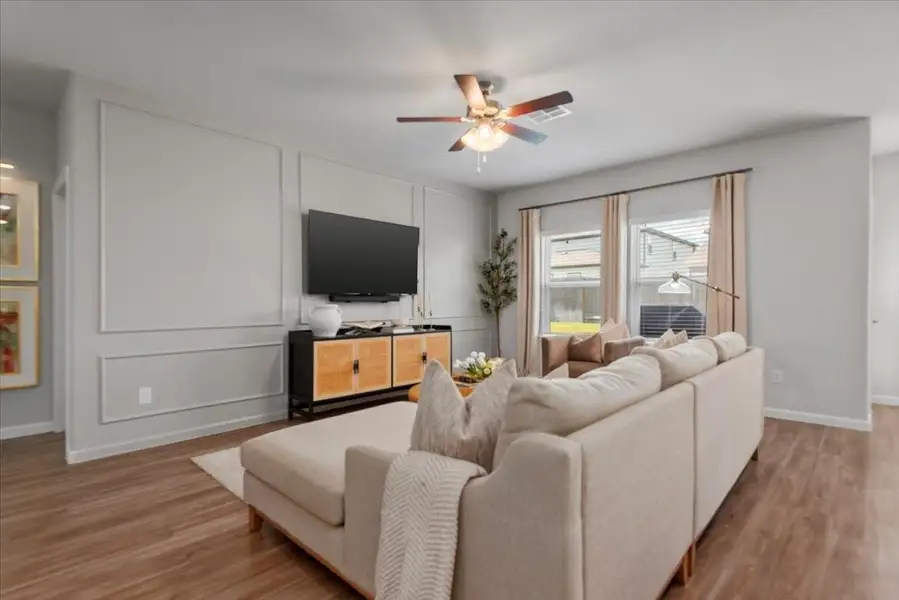 Furnished interior view inside a new home in , Montgomery (Image 10). Furnished interior view inside a new home in , Montgomery (Image 10).