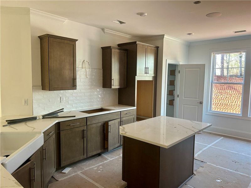 In-progress construction of a new home in Cross Creek Golf Club, Seneca, SC (Image 7).