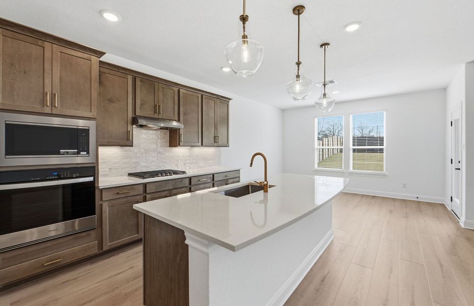 Furnished interior view inside a new home in Horizon Lake, Leander (Image 9). Furnished interior view inside a new home in Horizon Lake, Leander (Image 9).