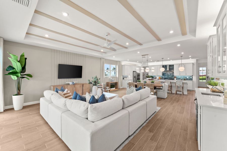 Representative furnished interior of a home built from the Clarion by Mattamy Homes in Tradition, Port St. Lucie (Image 9).