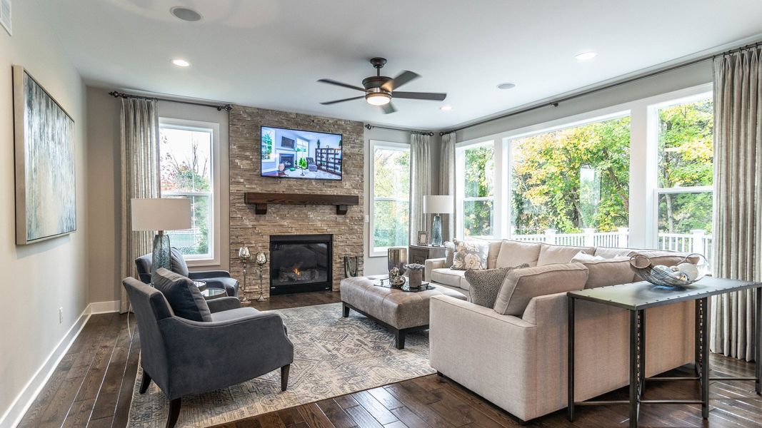 Representative furnished interior of a home built from the The Yorkshire by Norfolk Homes in Coronado Estates, Jackson (Image 12).