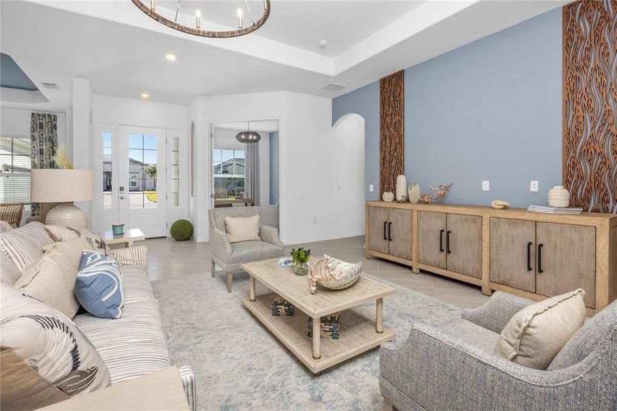 Furnished interior view inside a new home in Calusa Country Club, Lakewood Ranch (Image 14).