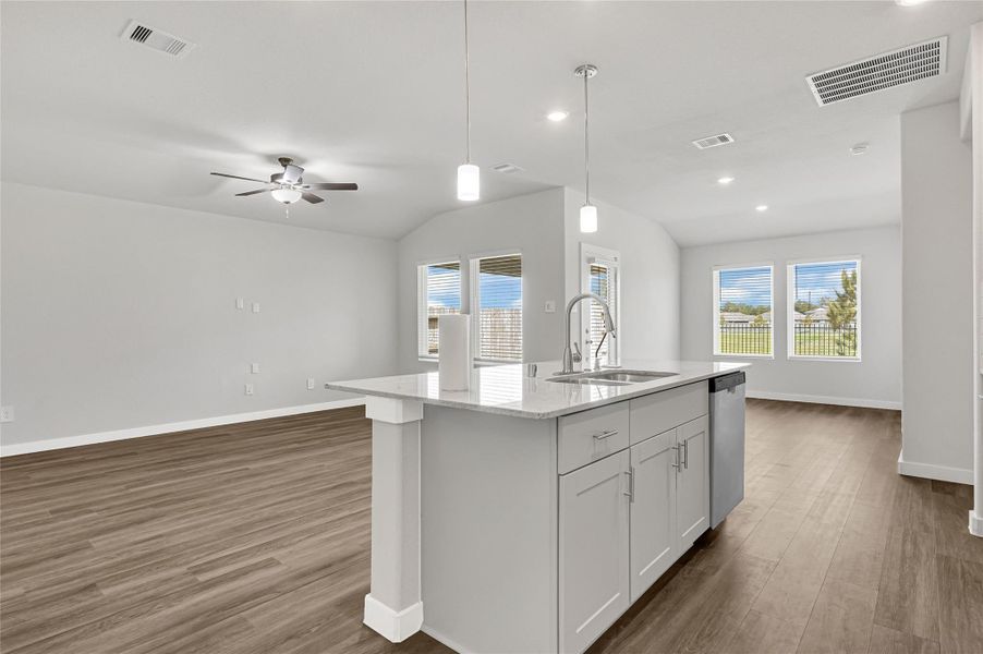 Furnished interior view inside a new home in Sundance Cove - Premier Series, Crosby (Image 7).