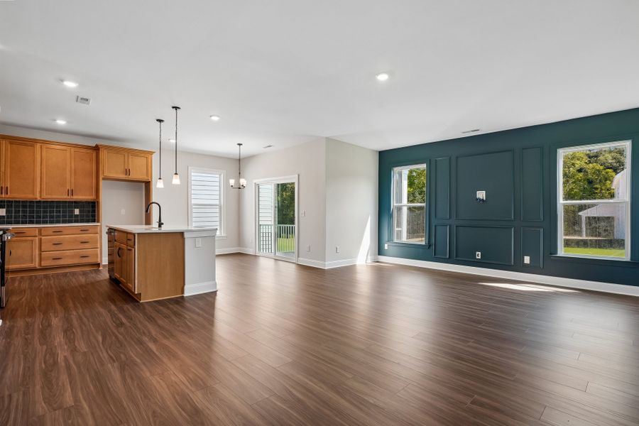 Representative unfurnished interior of a home built from the Fontana by Caruso Homes in Blue Run, Raleigh (Image 15).