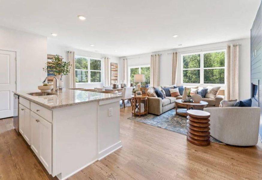 Furnished interior view inside a new home in The Reserve at Gainesville Township, Gainesville (Image 3). Furnished interior view inside a new home in The Reserve at Gainesville Township, Gainesville (Image 3).