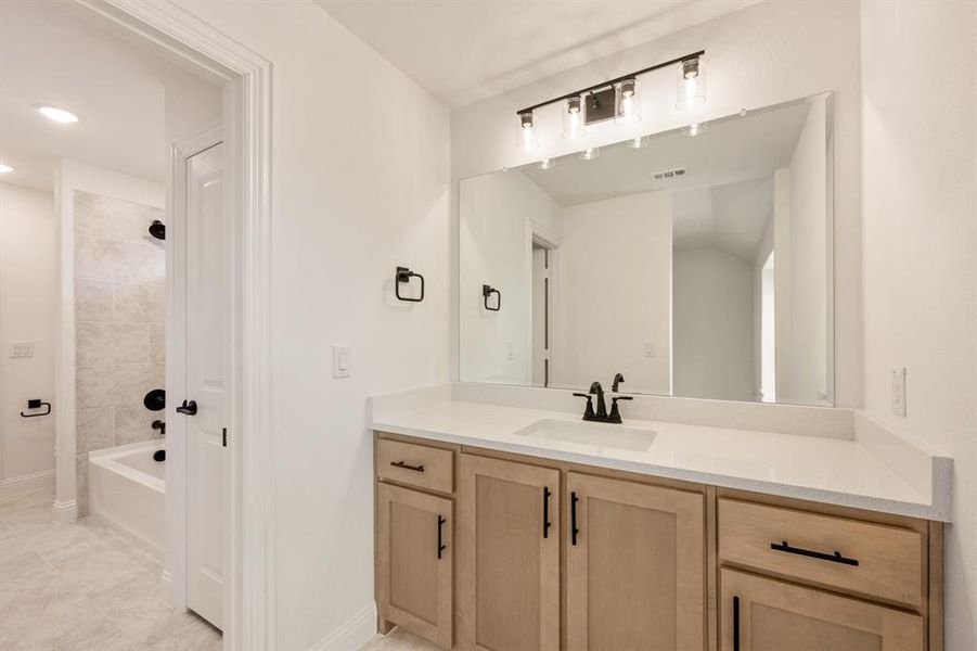 Furnished interior view inside a new home in Painted Tree Woodland District 50, McKinney (Image 13). Furnished interior view inside a new home in Painted Tree Woodland District 50, McKinney (Image 13).