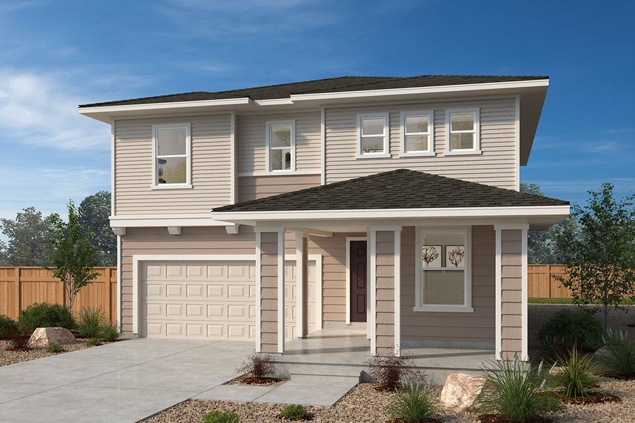 Front exterior of a home in the Bennett Crossing Classic community, located in Bennett, CO (Image 8).