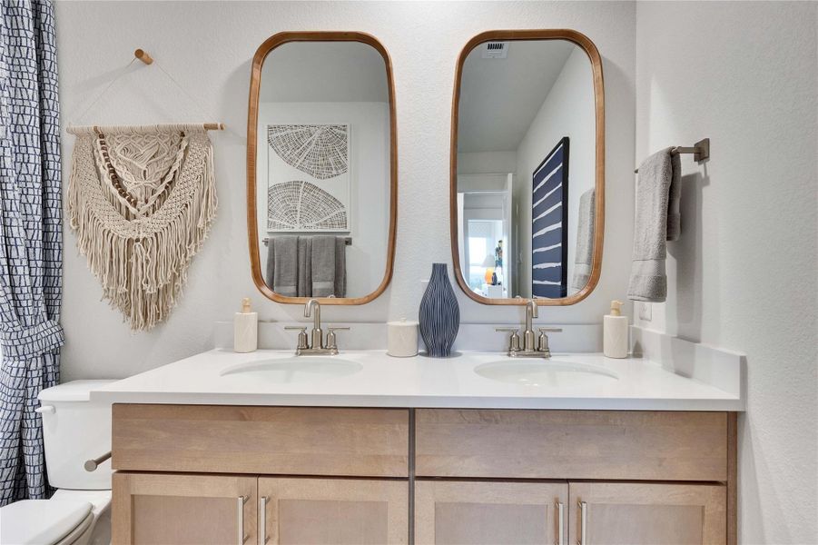 Model home photos of similar floorplans, not pictures of actual home.