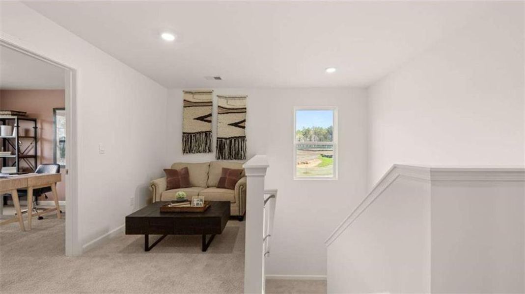 Furnished interior view inside a new home in Oakchase at Hampton, Hampton (Image 25).