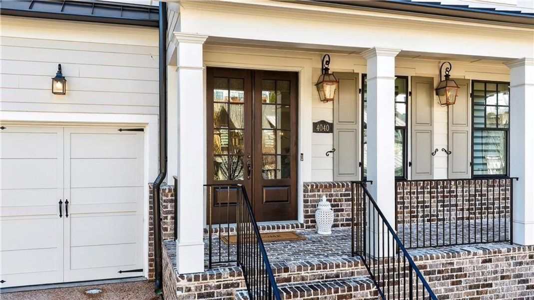Exterior details and patio area of a home in Hillandale In Historic Roswell, Roswell (Image 23).