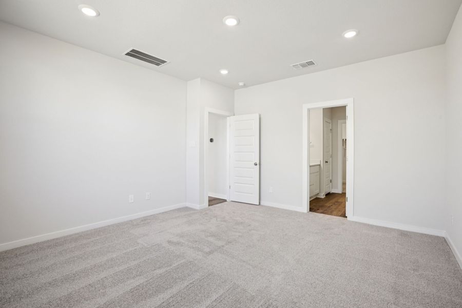 A room with white walls. A room with white walls.