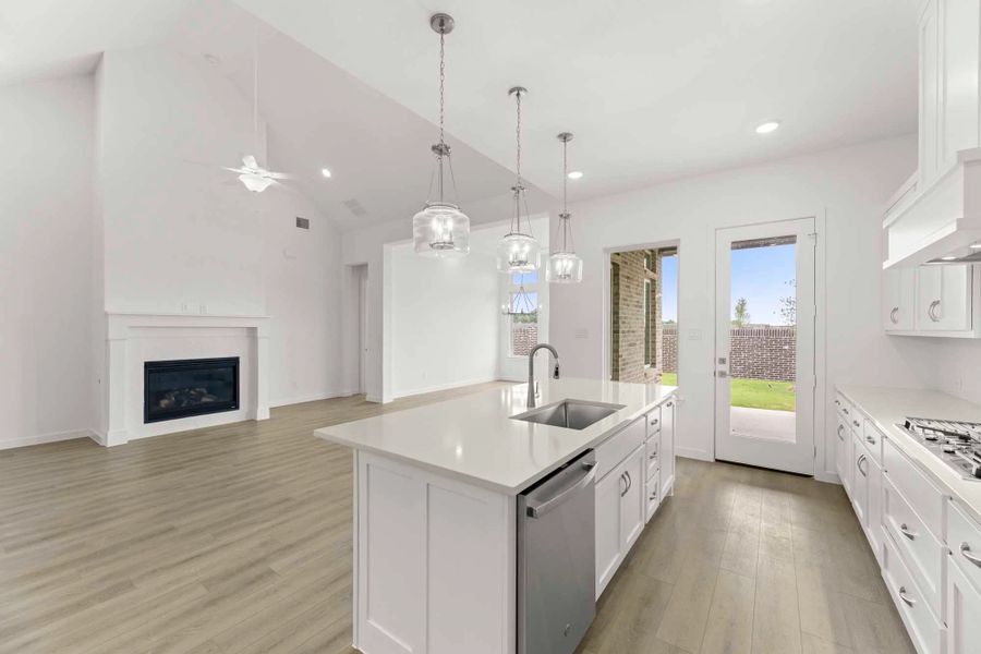 Open Kitchen-Living Room featuring the Timeless Collection
