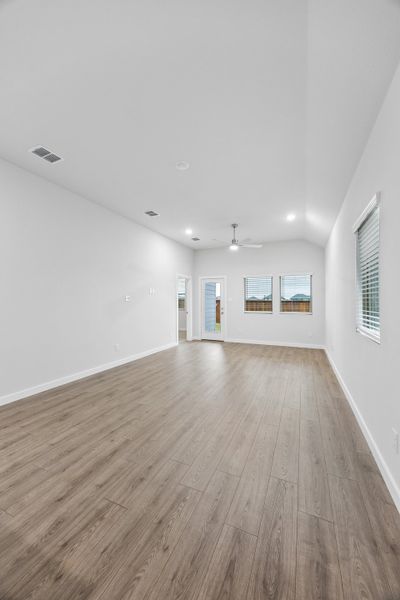 Living Room in the Cedar home plan by Trophy Signature Homes – REPRESENTATIVE PHOTO