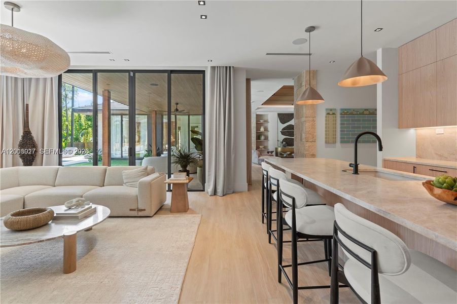Furnished interior view inside a new home in , Miami (Image 13).