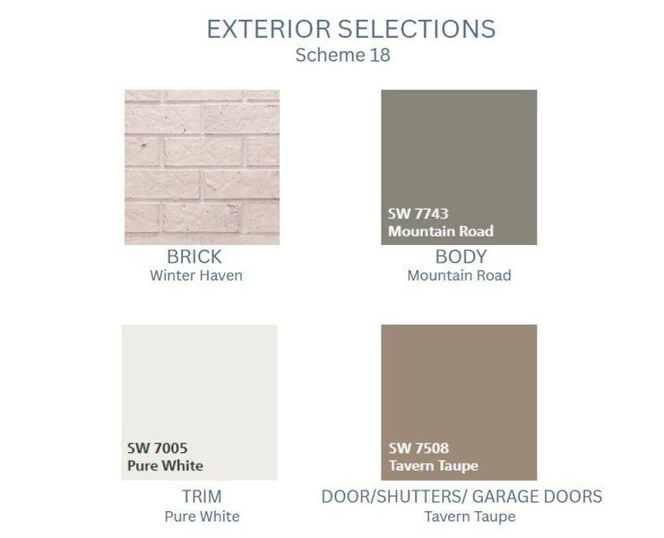 Sample of building materials used in homes in Ashbury Commons, Powder Springs (Image 5).