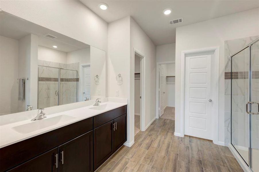 Furnished interior view inside a new home in The Preserve, Justin (Image 4).
