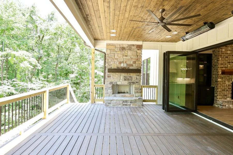 Exterior details and patio area of a home in Hidden River, Signal Mountain (Image 39). Exterior details and patio area of a home in Hidden River, Signal Mountain (Image 39).