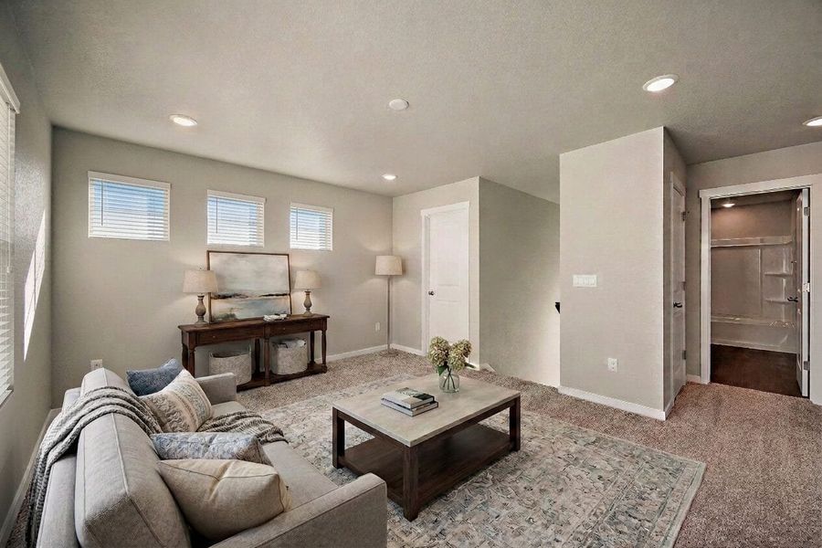 Furnished interior view inside a new home in Ridge at Lorson Ranch, Colorado Springs (Image 14).