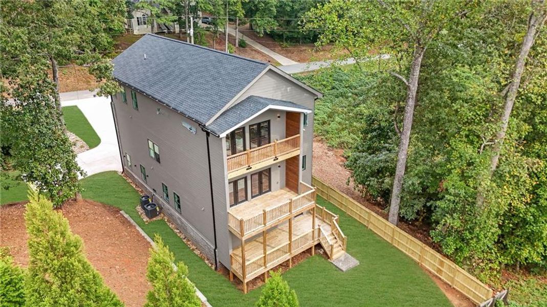 Exterior details and patio area of a home in , Buford (Image 2). Exterior details and patio area of a home in , Buford (Image 2).