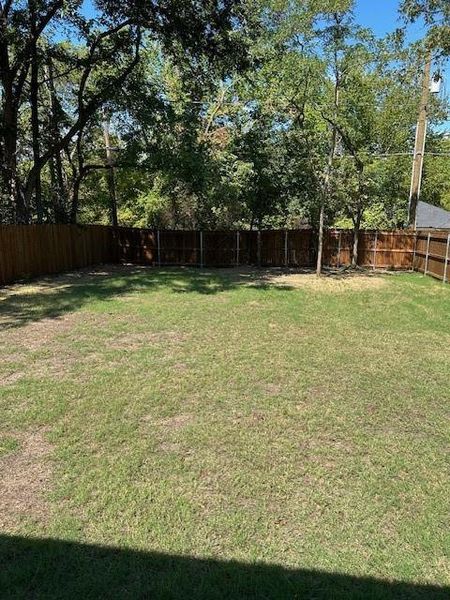 View of fenced backyard View of fenced backyard